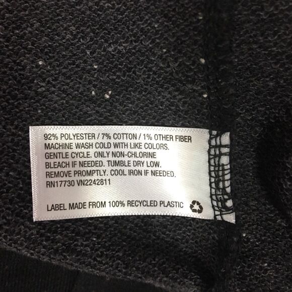 Isabel Maternity Cold Shoulder Ruffle Sweatshirt Black and White Size Large - Picture 7 of 7